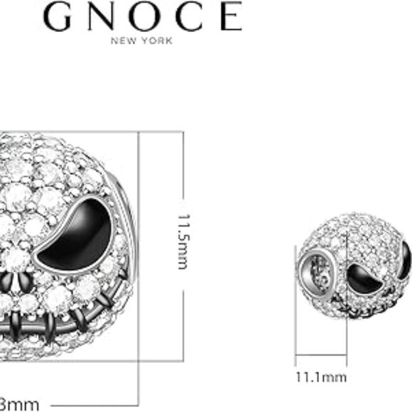 Gnoce Jack Skull Bracelet Charm - NEW - Picture 7 of 7